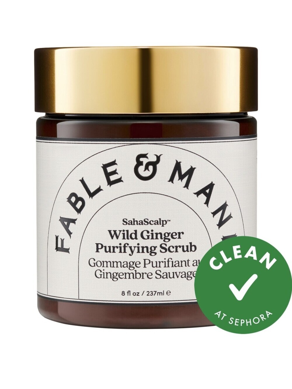 Fable & Mane SahaScalp Wild Ginger Purifying Scrub, 8oz, NIB